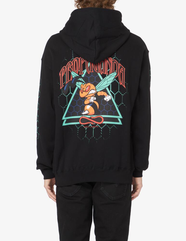 rinascente Propaganda Felpa con cappuccio triangle sting - Nero