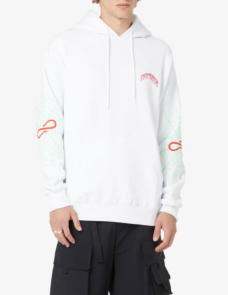 rinascente Propaganda Triangle web hoodie - White