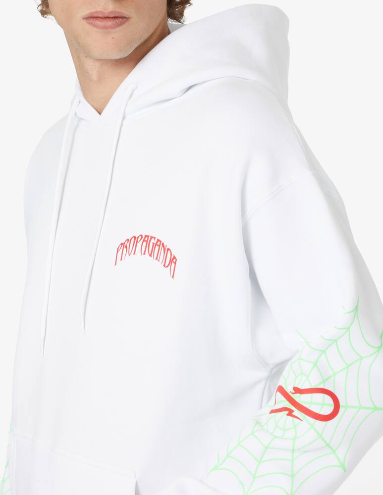 rinascente Propaganda Triangle web hoodie - White