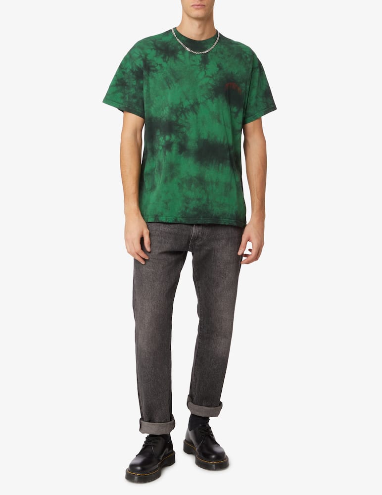 rinascente Propaganda Triangle web tie dye t-shirt - Green