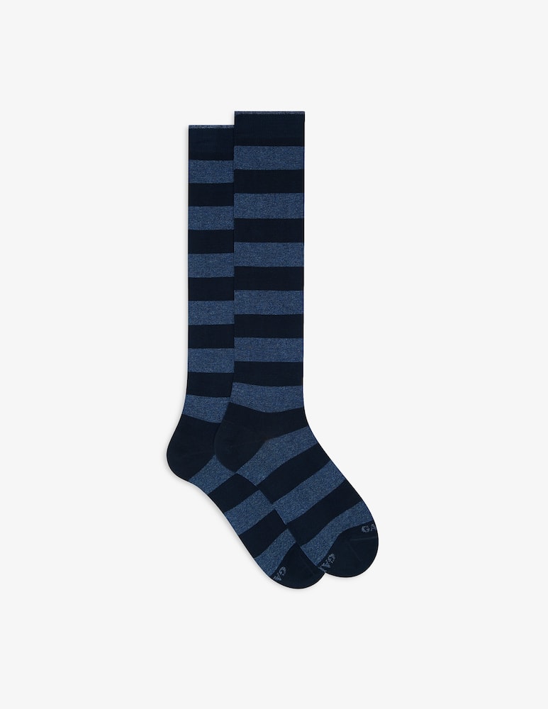 rinascente Gallo Small stripe light weight long sock 