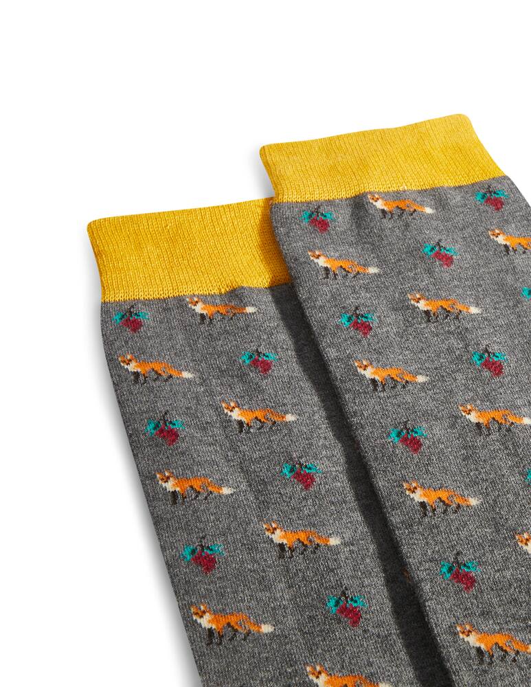 rinascente Gallo Cotton fox and grapes socks