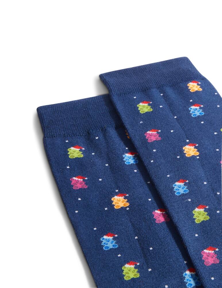 rinascente Gallo Calze in cotone natalizia con orsetti gommosi