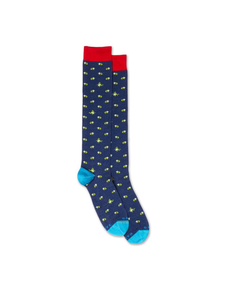 rinascente Gallo Patterned superlight socks - blue