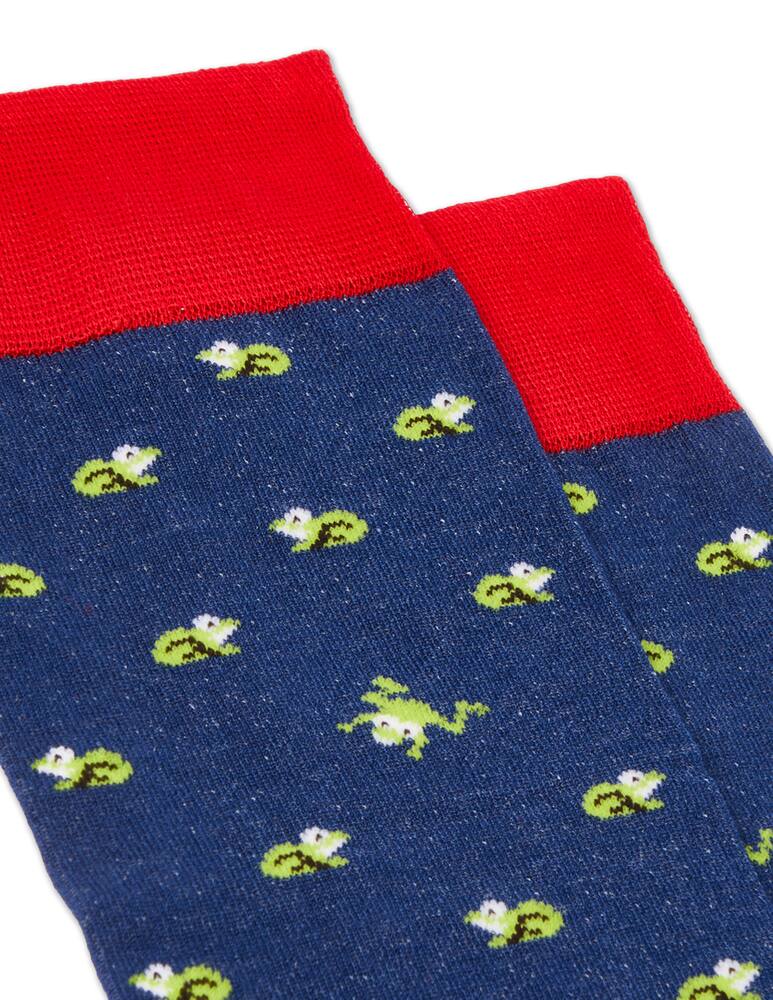 rinascente Gallo Patterned superlight socks - blue