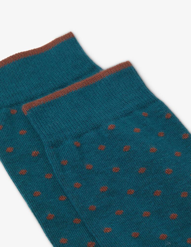 rinascente Gallo Small pois pattern socks - Blue