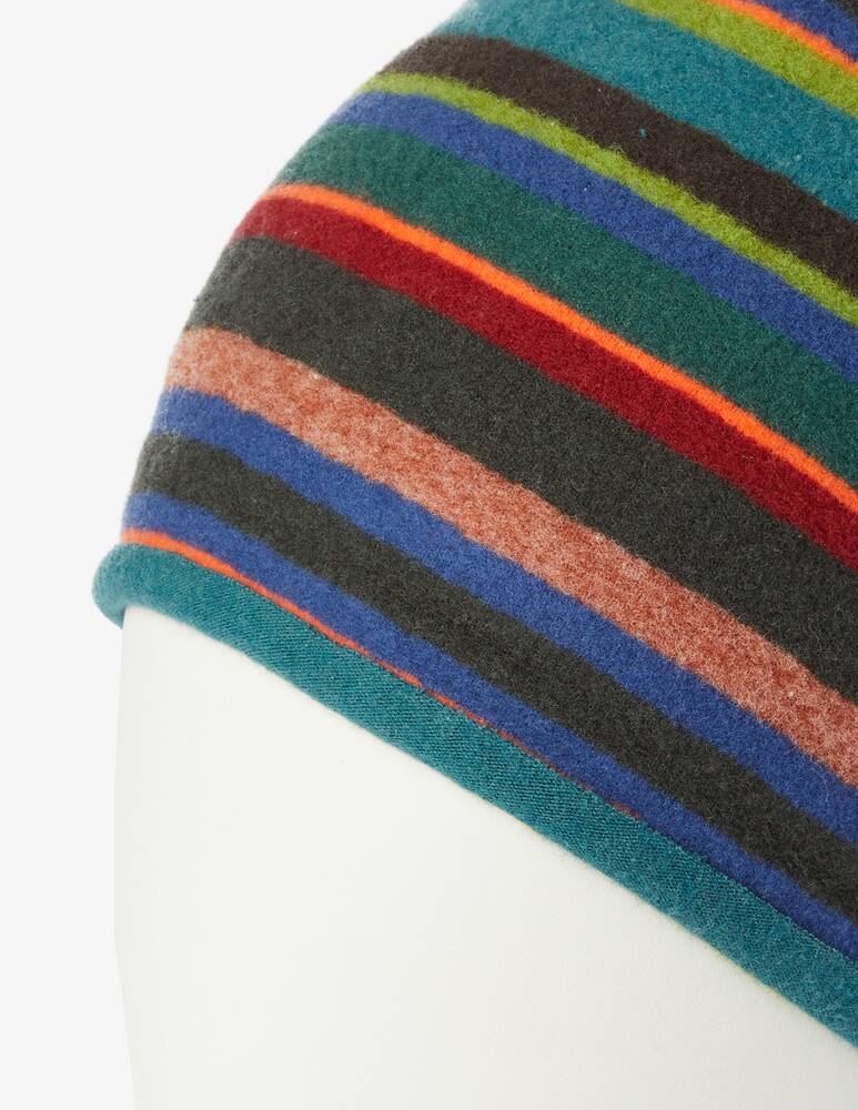 rinascente Gallo Raw cut fleece beanie - Blue