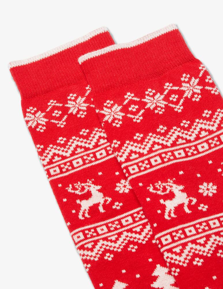 rinascente Gallo Calzino fantasia greca natalizia - Rosso