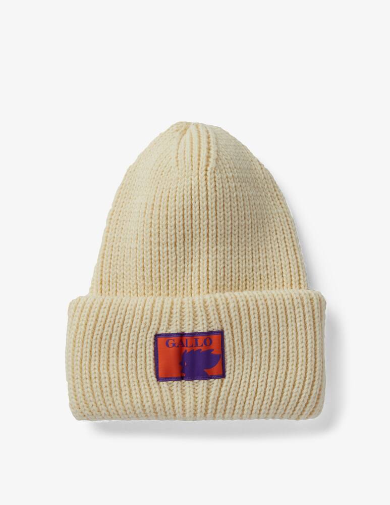 rinascente Gallo Double cuff beanie - Beige