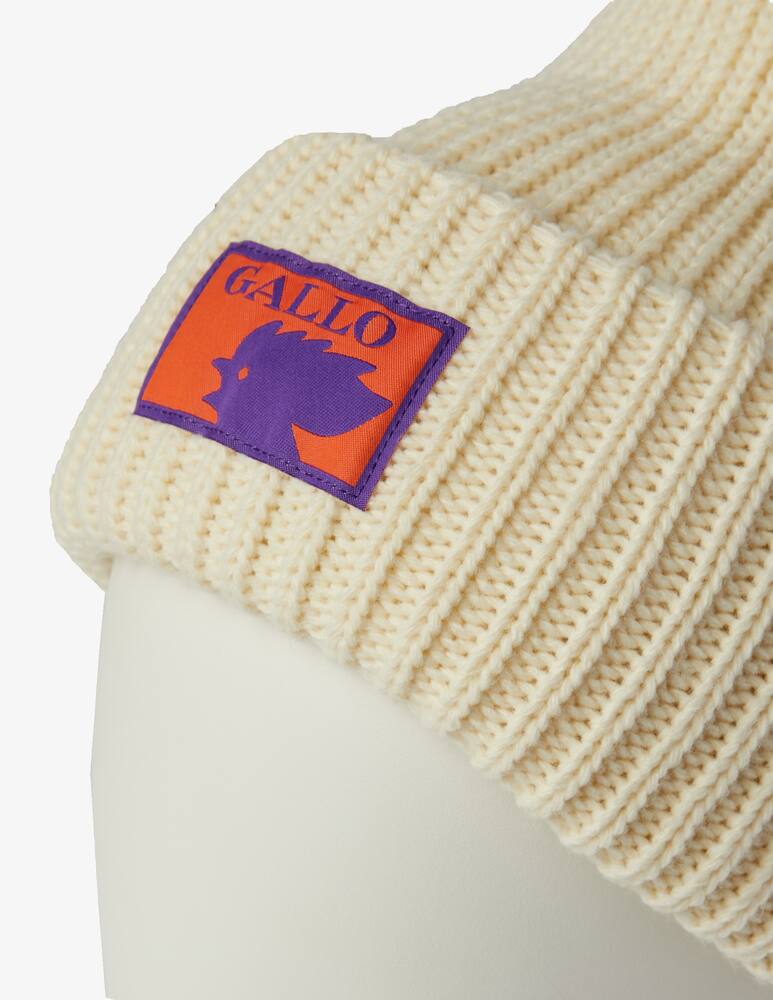 rinascente Gallo Double cuff beanie - Beige