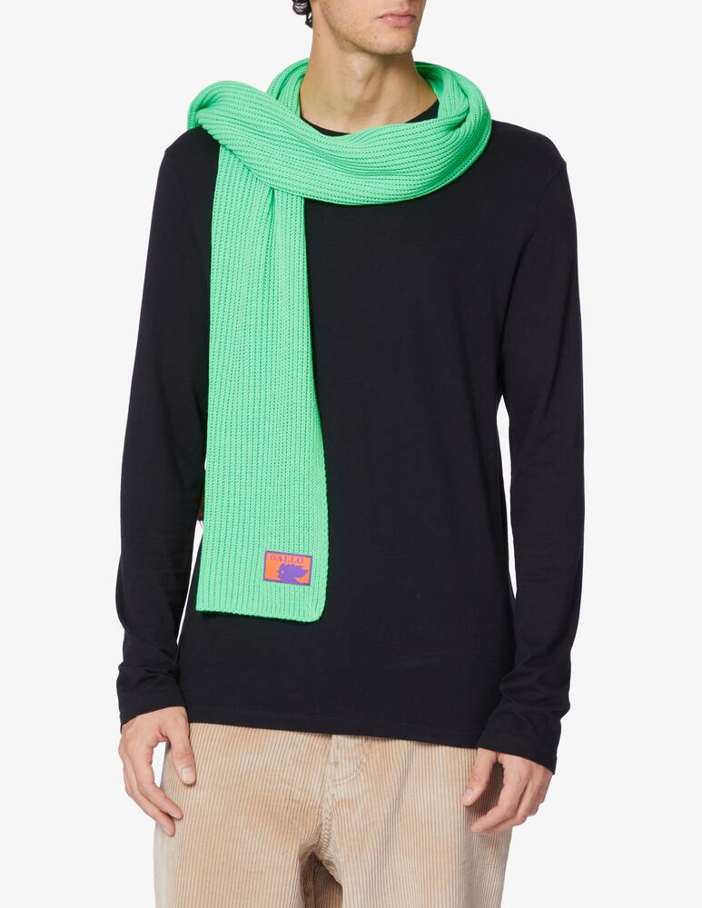 rinascente Gallo Ribbed scarf - Green