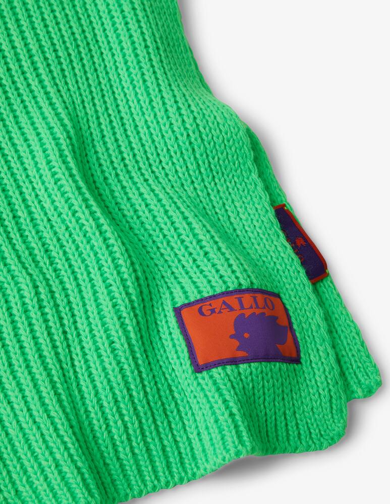 rinascente Gallo Ribbed scarf - Green
