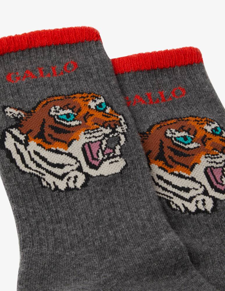 rinascente Gallo Tiger cny terry socks - Black