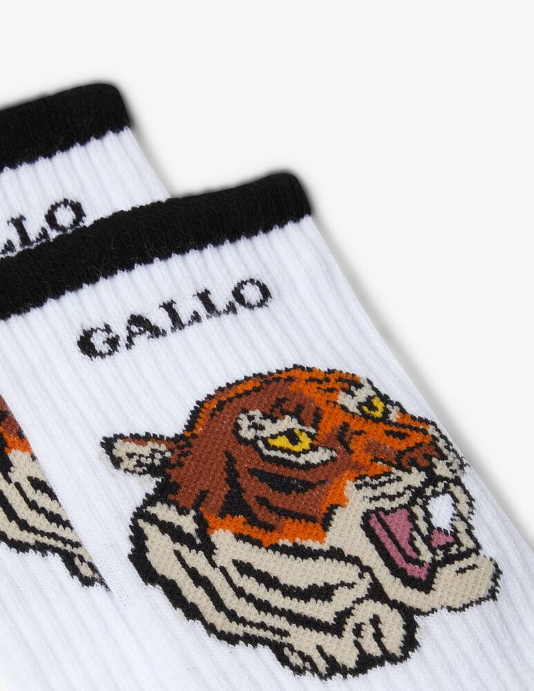 rinascente Gallo Tiger cny terry socks - White