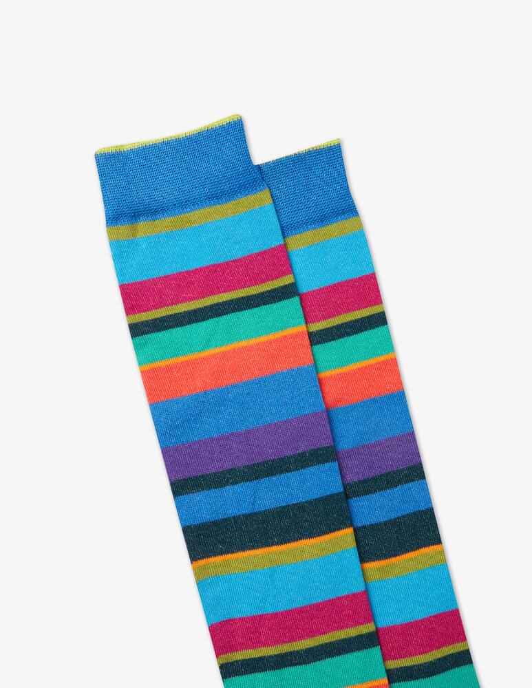 rinascente Gallo Calzino lungo leggero riga multicolor Multicolor 