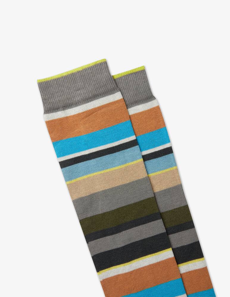 rinascente Gallo Multicolor striped light weight long sock 