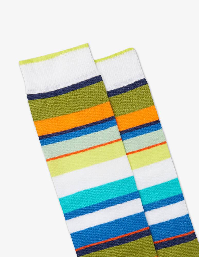 rinascente Gallo Multicolor striped light weight long sock 