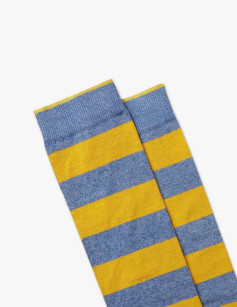 rinascente Gallo Bicolor striped light weight long sock 