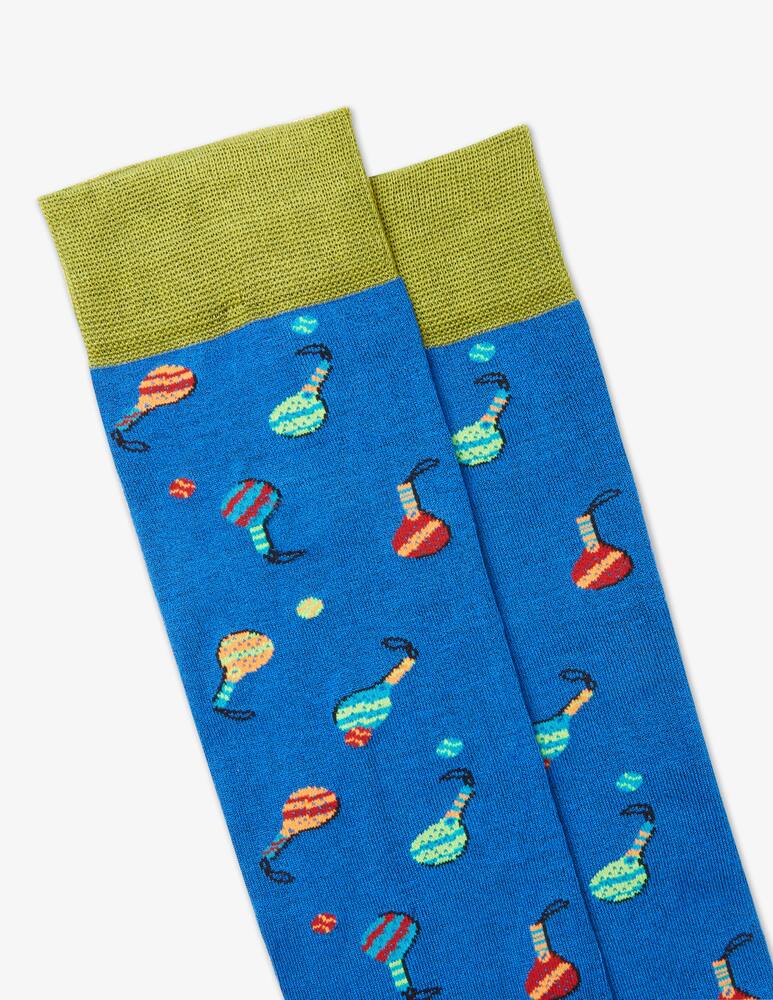 rinascente Gallo Calzino lungo leggerissimo fantasia padel is calling Multicolor 