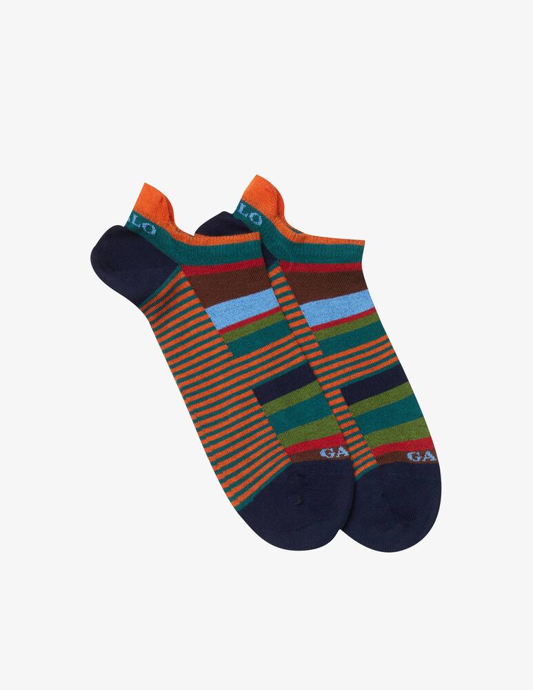 Gallo Calzini leggero riga multi e windsor + linguetta - immagine 1 Gallo Calzini leggero riga multi e windsor + linguetta - immagine 1