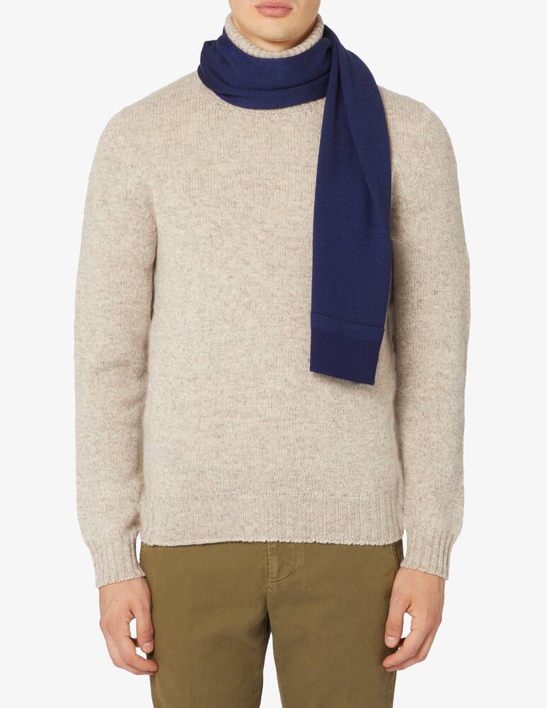 rinascente Gallo Sciarpa con bordi a coste e ricamo