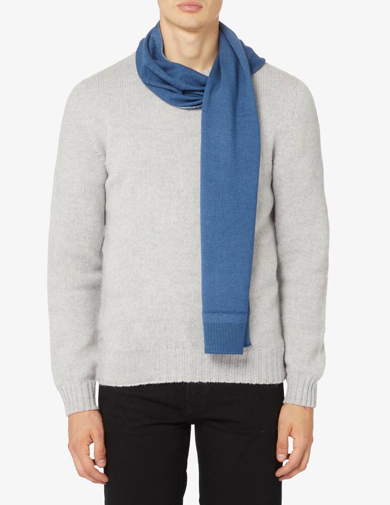 rinascente Gallo Sciarpa con bordi a coste e ricamo