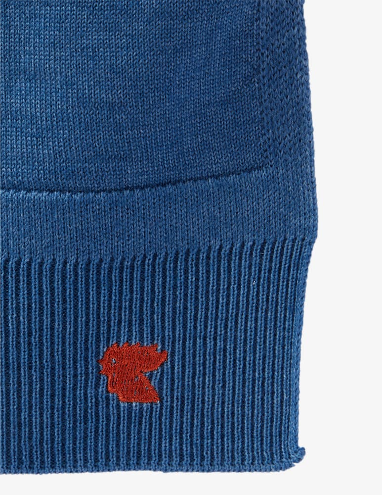 rinascente Gallo Sciarpa con bordi a coste e ricamo