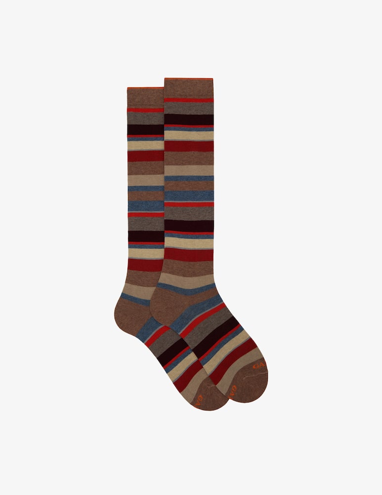 Gallo Calzino lungo righe multicolor - immagine 1 Gallo Calzino lungo righe multicolor - immagine 1