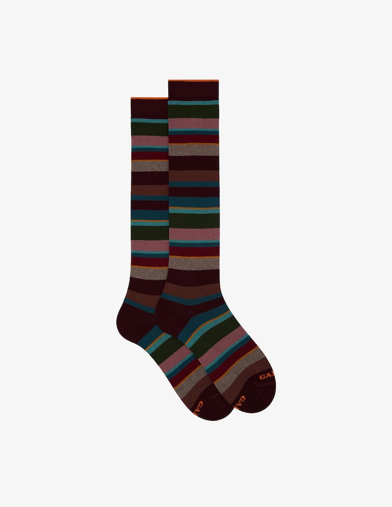 Gallo Calzino lungo righe multicolor - immagine 1 Gallo Calzino lungo righe multicolor - immagine 1
