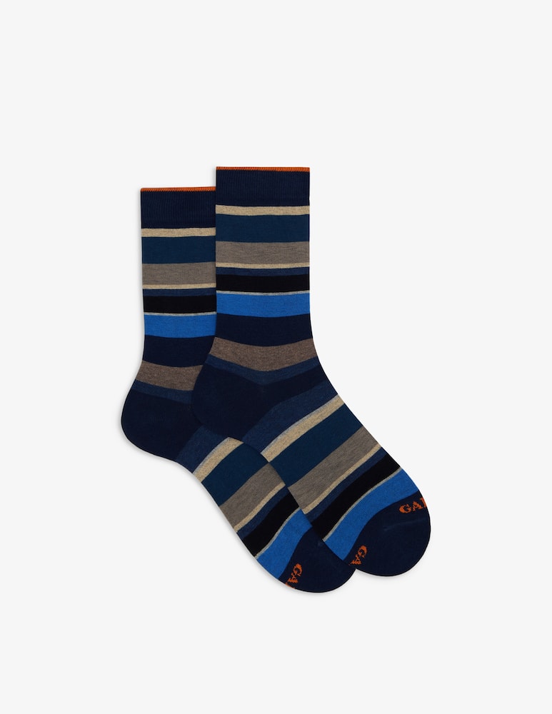 Gallo Calze corte a righe multicolor - immagine 1 Gallo Calze corte a righe multicolor - immagine 1