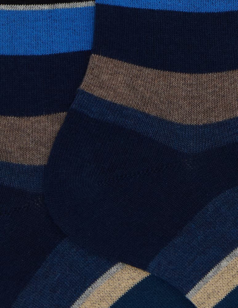 Gallo Calze corte a righe multicolor - immagine 2 Gallo Calze corte a righe multicolor - immagine 2