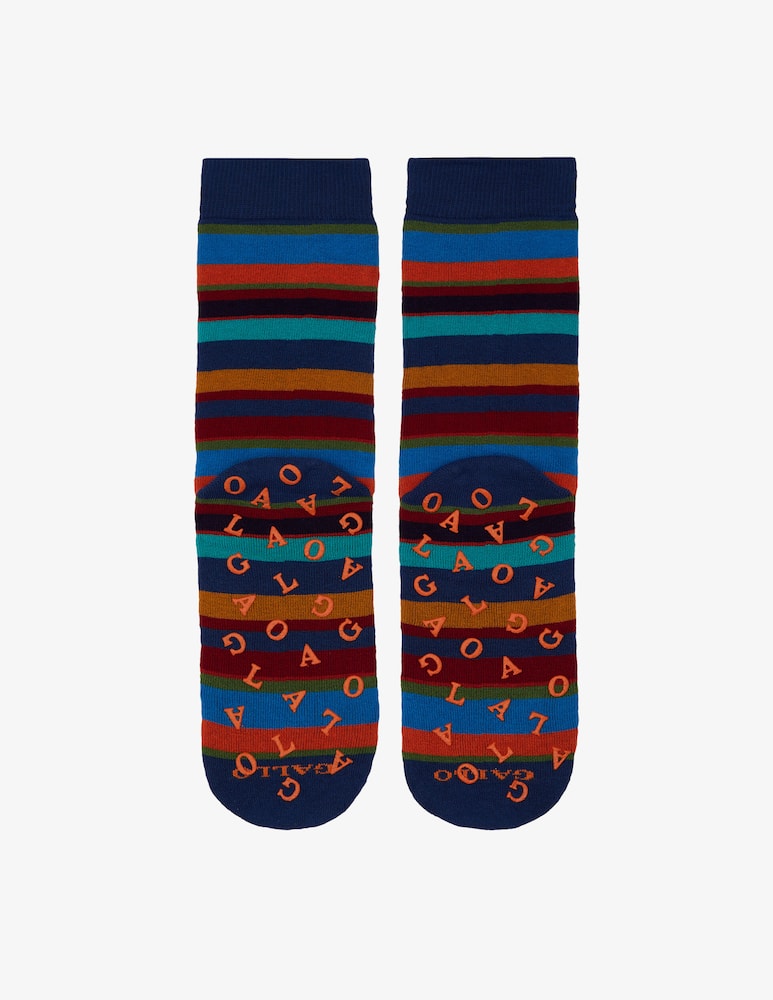 Gallo Calzino corto righe multicolor - immagine 1 Gallo Calzino corto righe multicolor - immagine 1