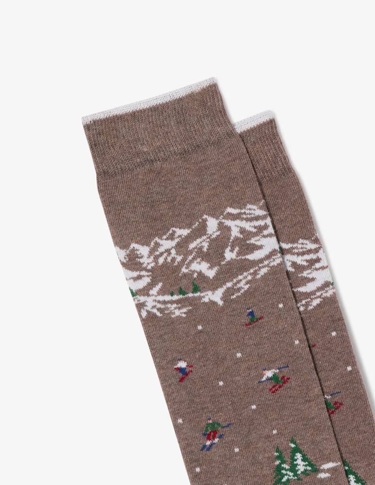 rinascente Gallo Box set sciatore beige e pois