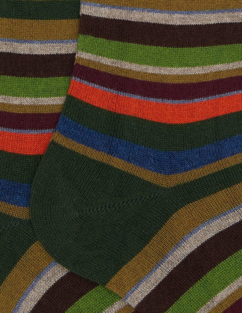 Gallo Calze righe multicolor lungo - immagine 2 Gallo Calze righe multicolor lungo - immagine 2