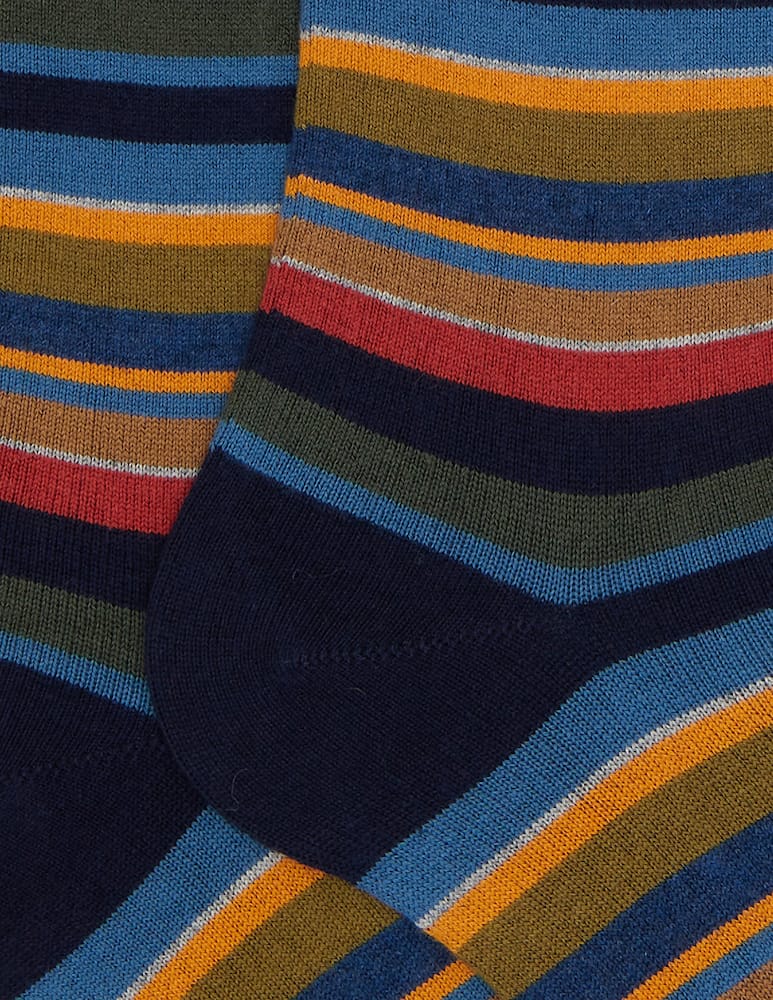 Gallo Calze righe multicolor lungo - immagine 2 Gallo Calze righe multicolor lungo - immagine 2