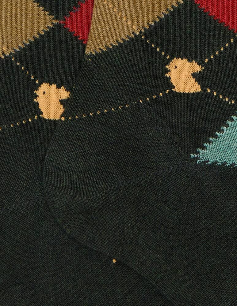 rinascente Gallo Calze lunghe fantasia intarsia