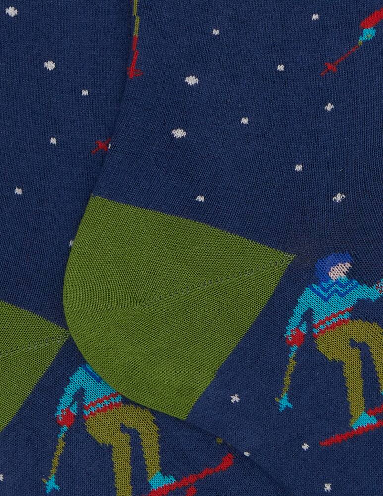 rinascente Gallo Skiers pattern socks