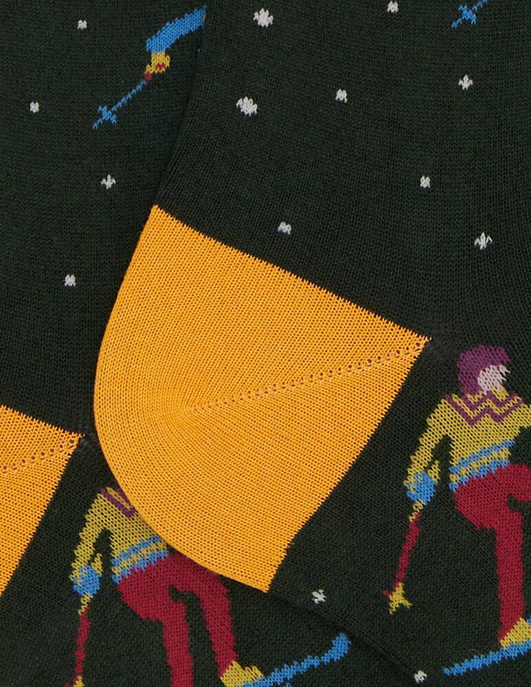 rinascente Gallo Skiers pattern socks