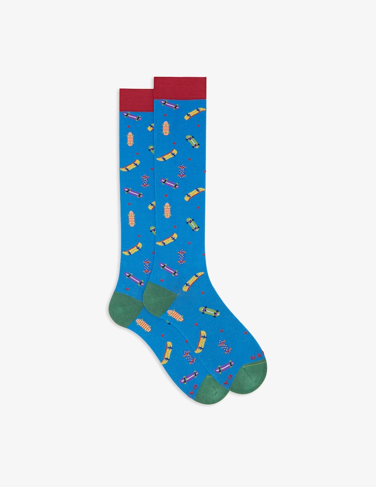 rinascente Gallo Skateboard pattern socks