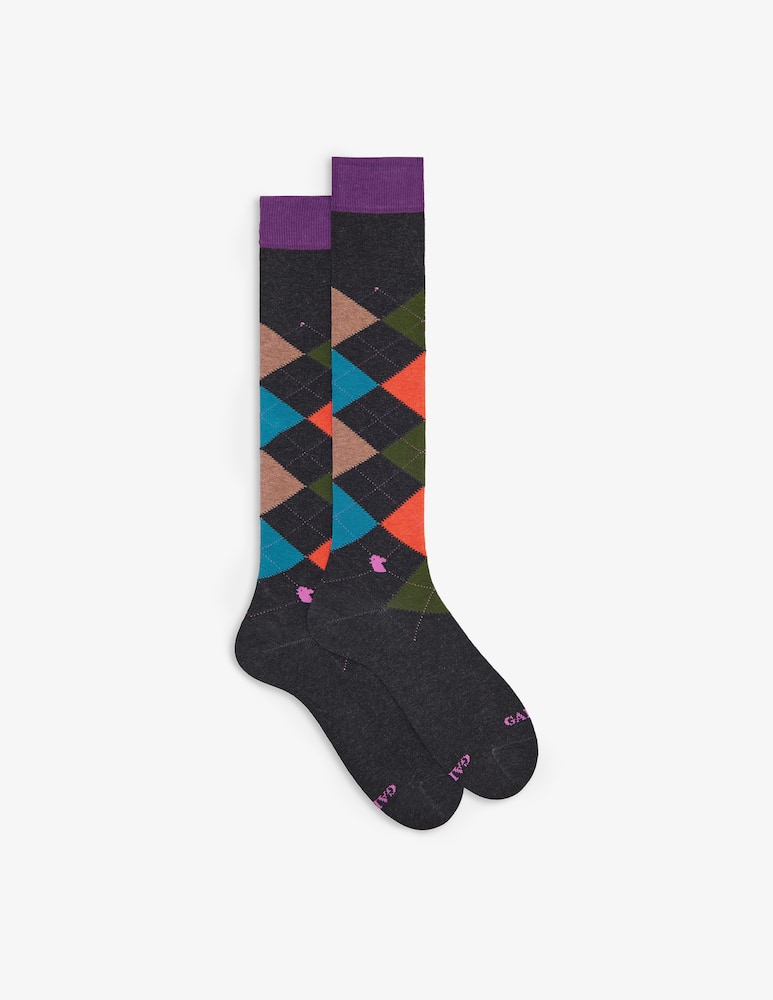 Gallo Long intarsia patterned socks - picture 1