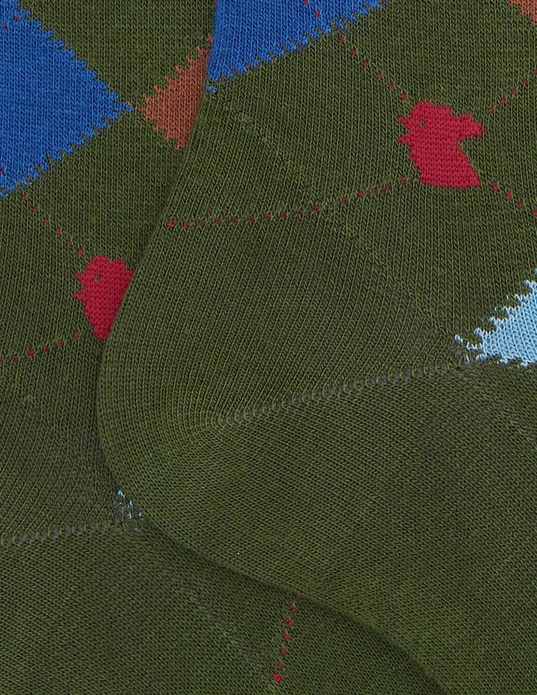 rinascente Gallo Long intarsia socks