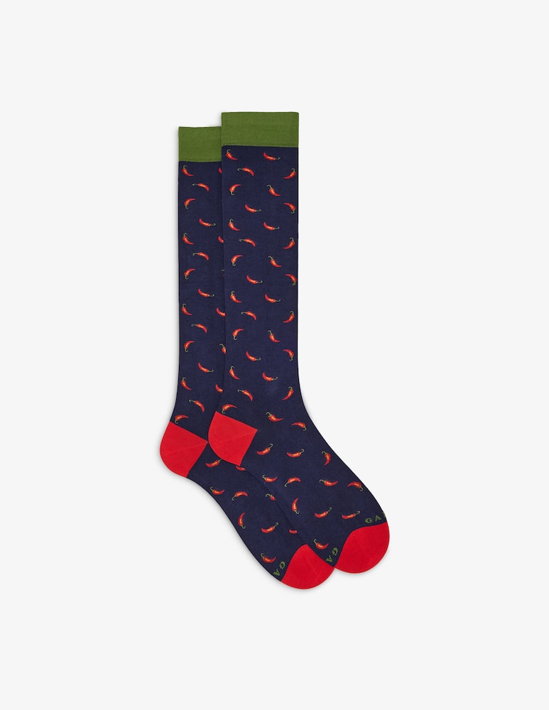 Gallo Long chilli pattern socks - picture 1