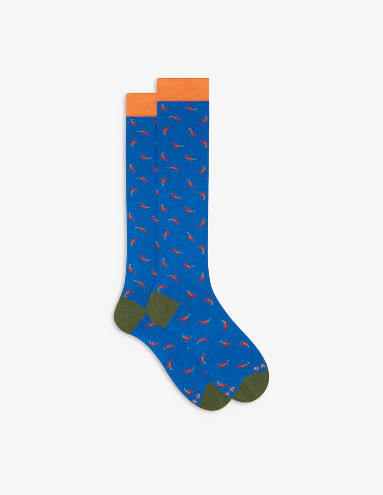 rinascente Gallo Chilli print long socks