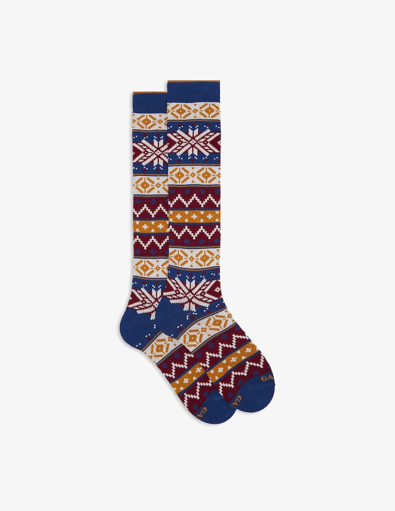 rinascente Gallo Long Christmas pattern socks