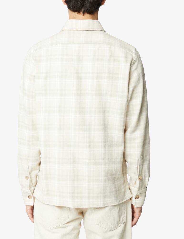rinascente Eleventy Flanel checked overshirt - White