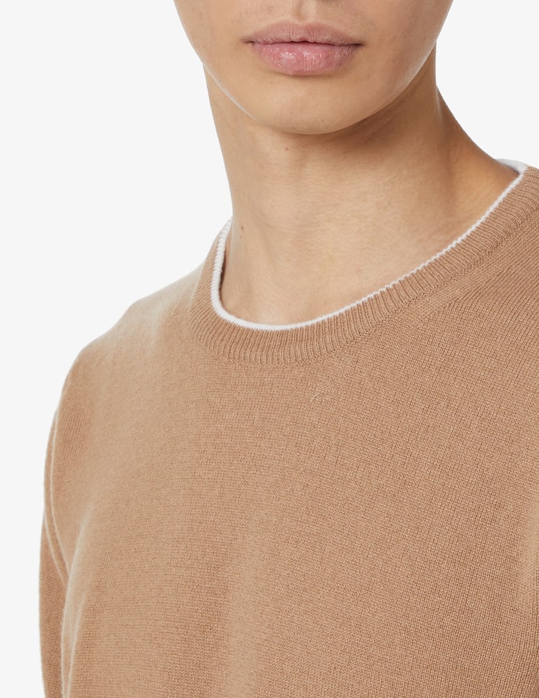 rinascente Eleventy Crewneck cashmere jumper - camel