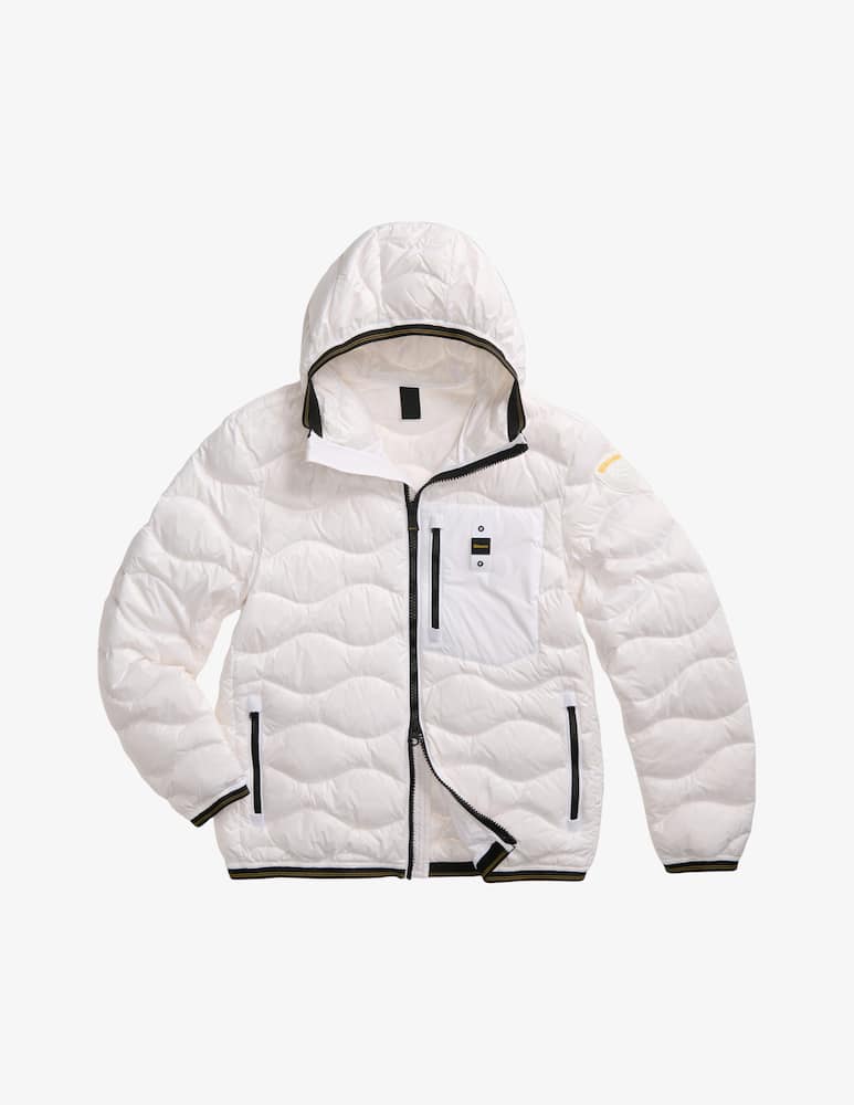 rinascente Blauer Giaccone Wave con cappuccio