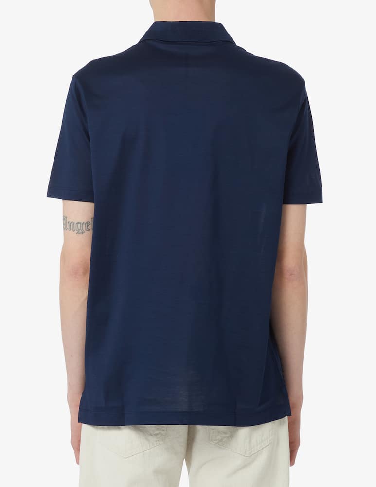 rinascente Paul & Shark Zipped short sleeve polo 