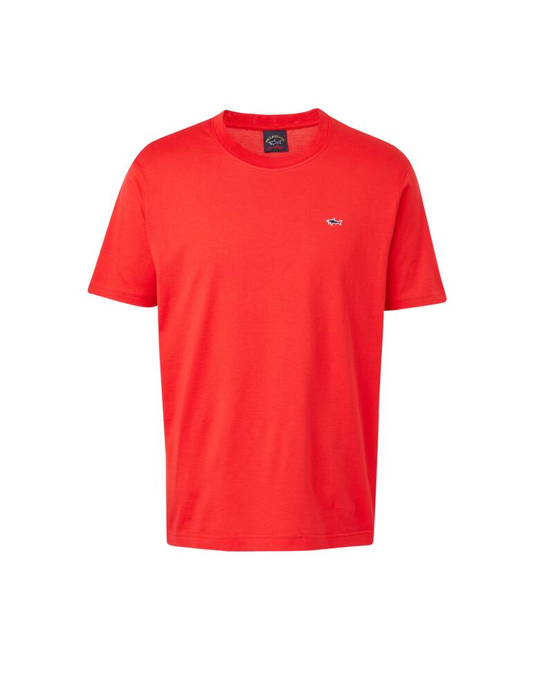 rinascente Paul & Shark Mini shark basic roundneck t-shirt - red