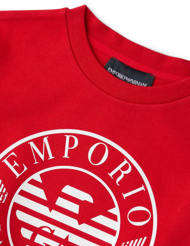 rinascente Emporio Armani Felpa in cotone - Rosso